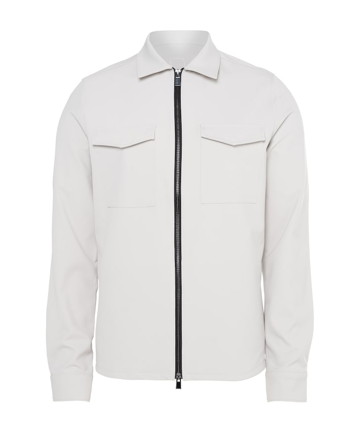 Heren overshirt grijs