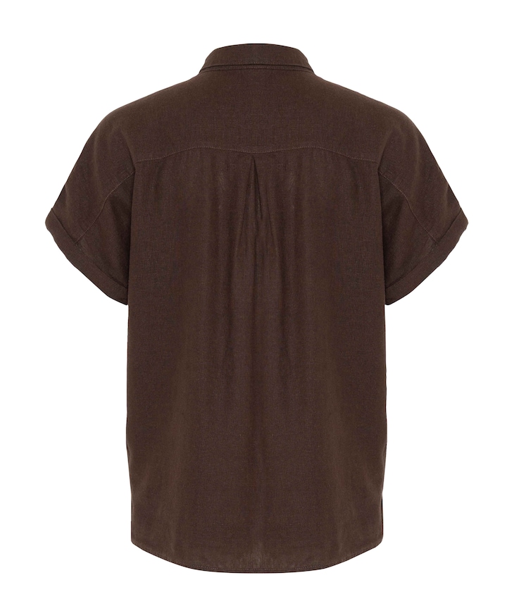 Dames blouse bruin