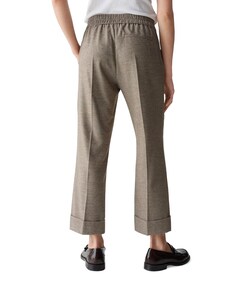 Maikito pepita dames broek bruin