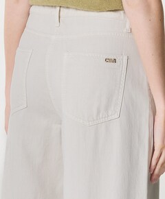 Baggy dames jeans beige