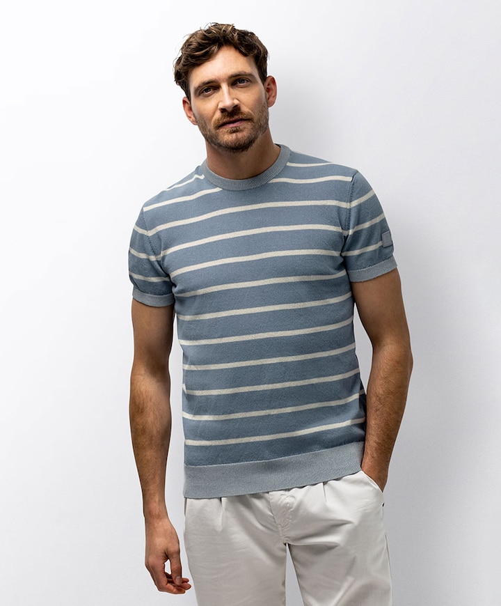 Heren T-shirt blauw