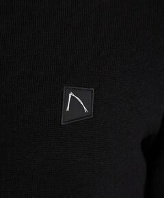 Heren trui met rits zwart