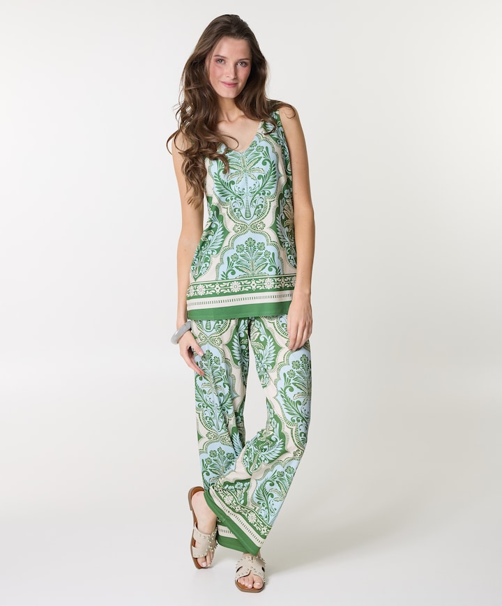 Feel Good Today dames broek groen