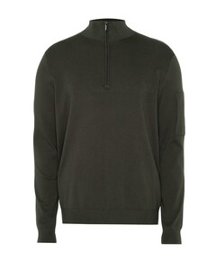 Heren trui met rits groen