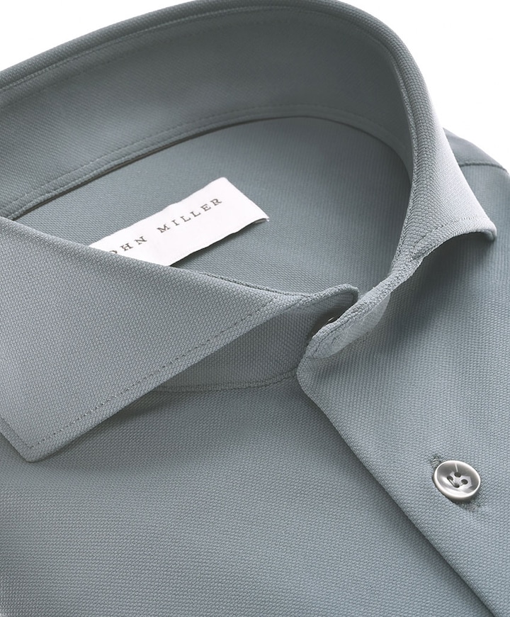 Heren overhemd lange mouw blauw