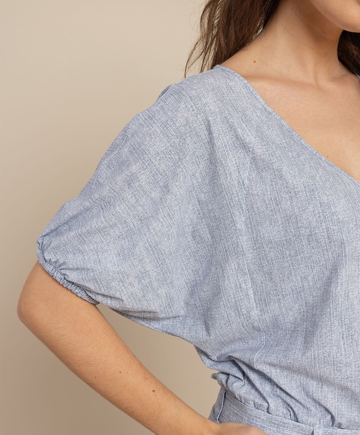 Loet denim dames jumpsuit blauw