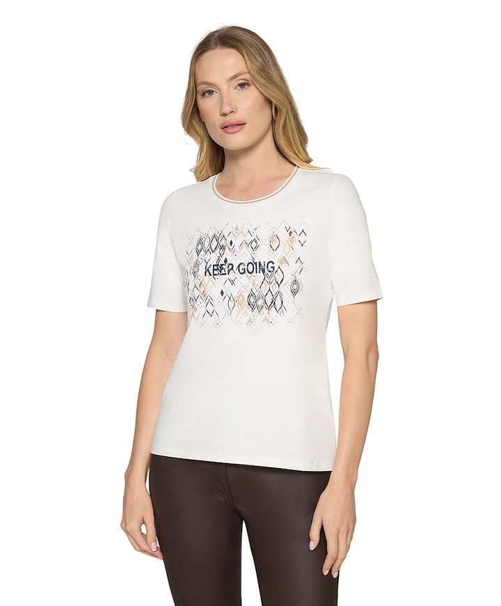 Dames t-shirt ecru