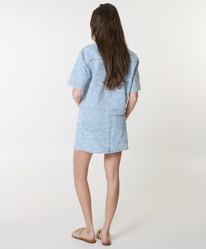Dames rok blauw