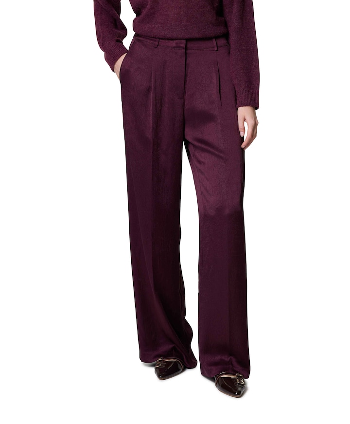 Jules creased broek bordeaux
