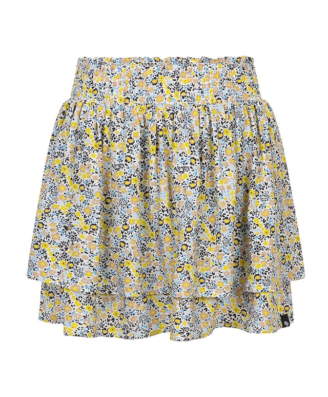 Flower skirt short  korte broek blauw