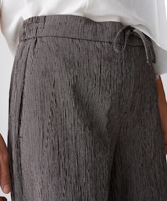 Melane crinkled dames broek bruin