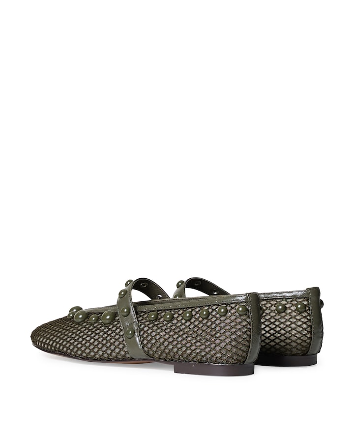 dames ballerina's groen