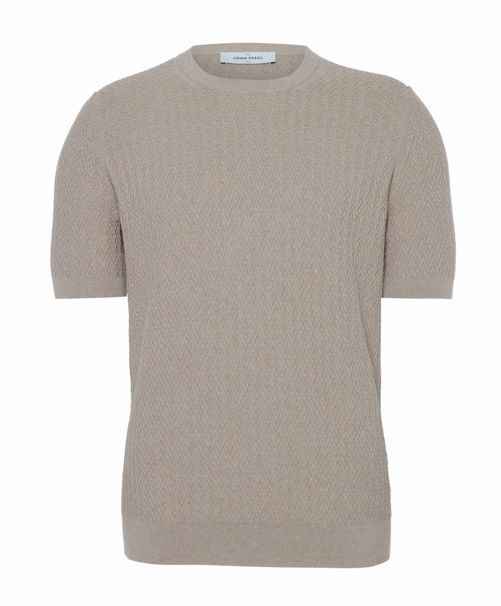 Heren T-shirt beige