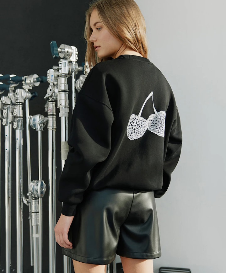 Meisjes sweater zwart