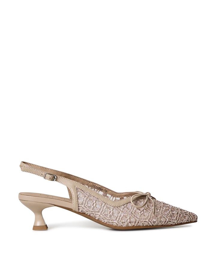 Dana dames slingbacks beige