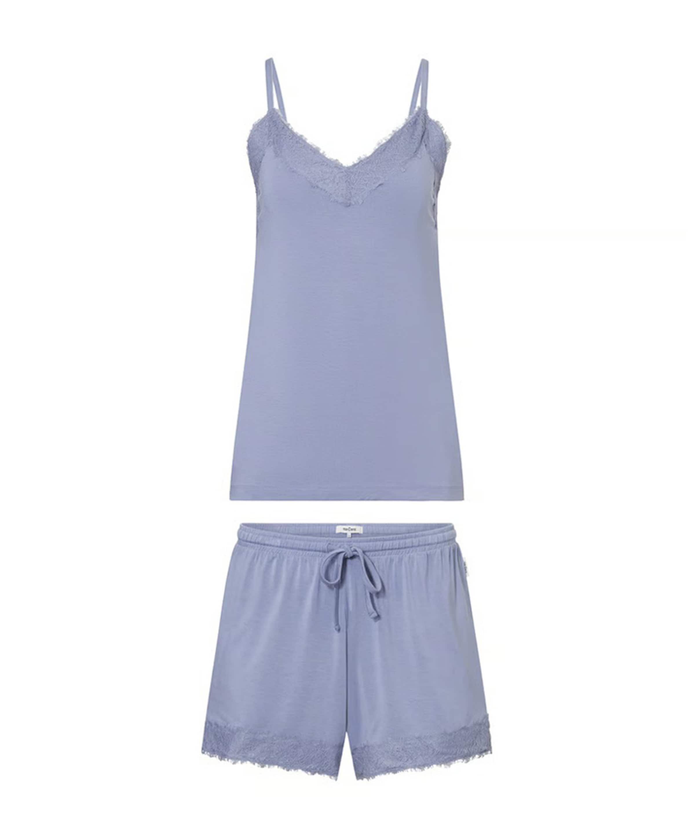 Dames shortama blauw