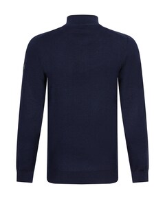 Heren trui met rits blauw
