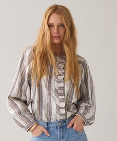 Dames blouse beige