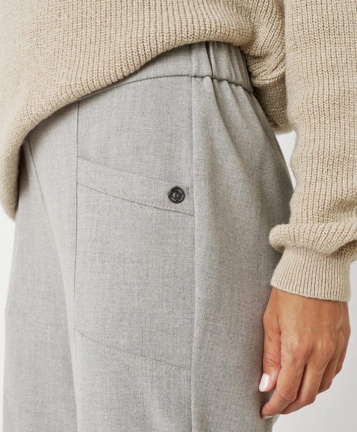 Sue Wide Chic 7/8 dames broek grijs