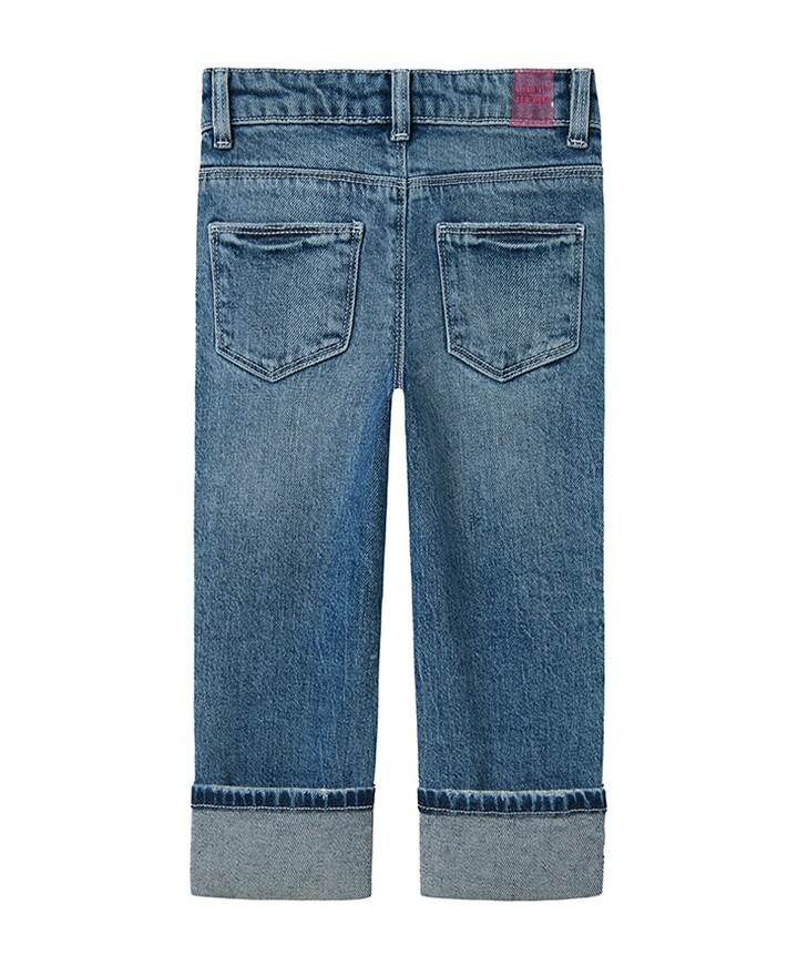 NMFROSE STRAIGHT FOLD  4224-AZ jeans blauw