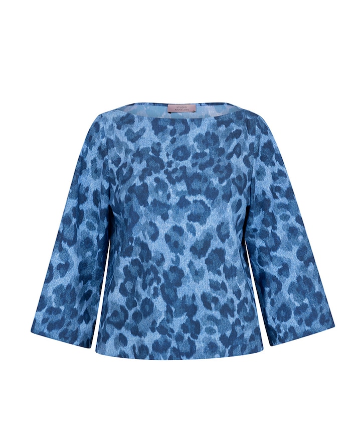 Dames blouse blauw
