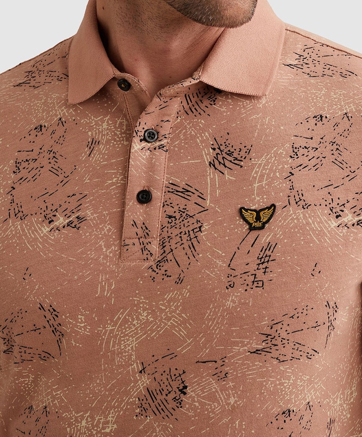 Heren polo roze