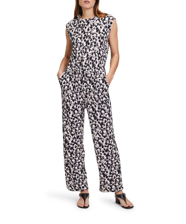 Overall Lang ohne Arm jumpsuit zwart
