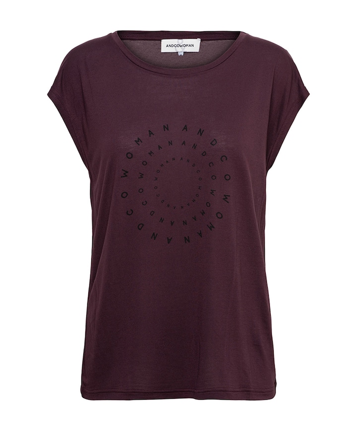 Dames t-shirt paars