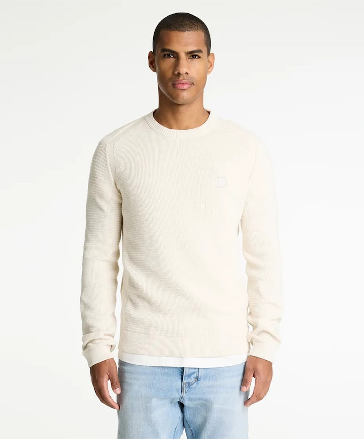 Heren trui ecru