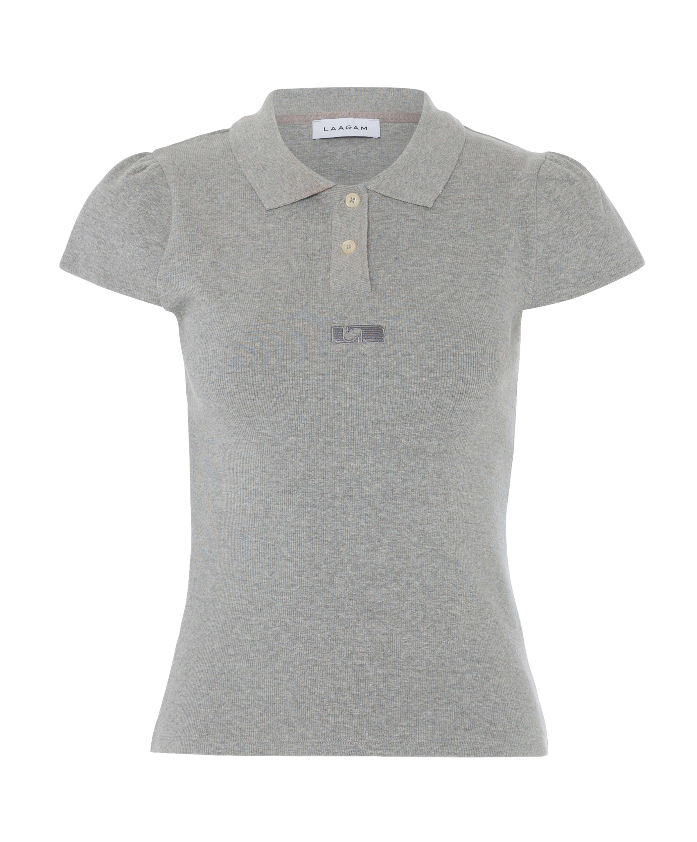 Dames polo grijs