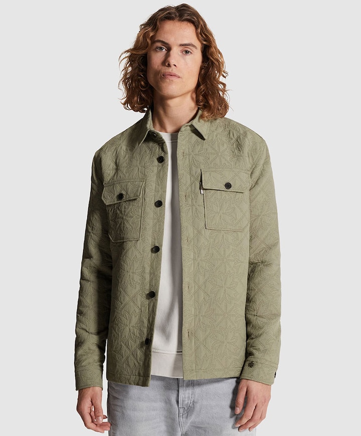 Heren overshirt groen