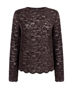 Dames top bruin