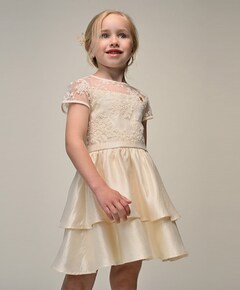 Meisjes jurk ecru