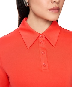 Dames polo oranje