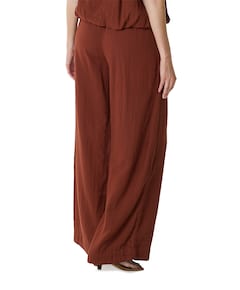 SLFANNIE HW WIDE B dames broek bordeaux