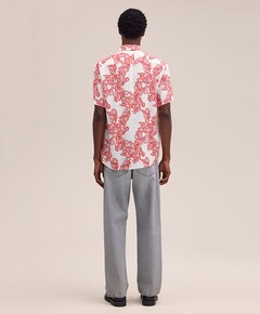 Heren overhemd korte mouw multicolor