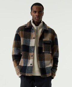 Heren overshirt bruin