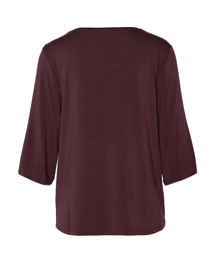Dames pyjamatop bordeaux