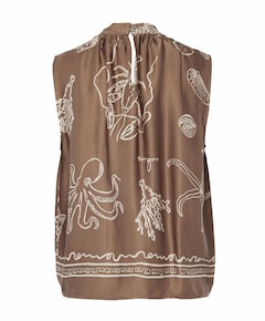 Dames top bruin