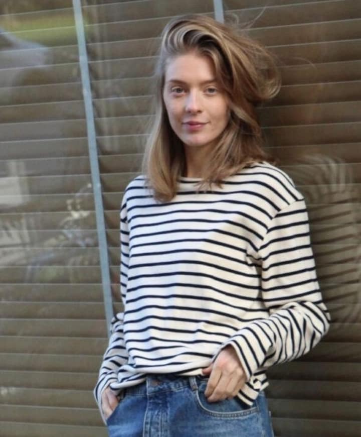 Dames longsleeve ecru