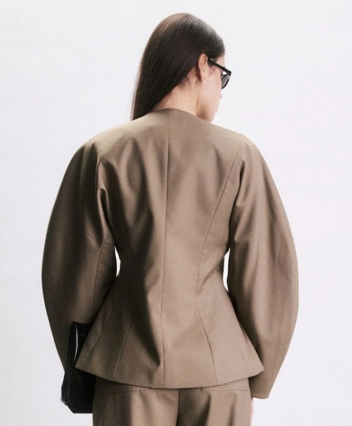 Dames blazer beige