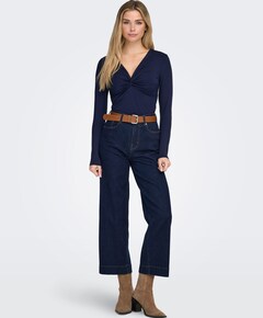 Dames longsleeve blauw