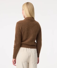 Dames vest bruin