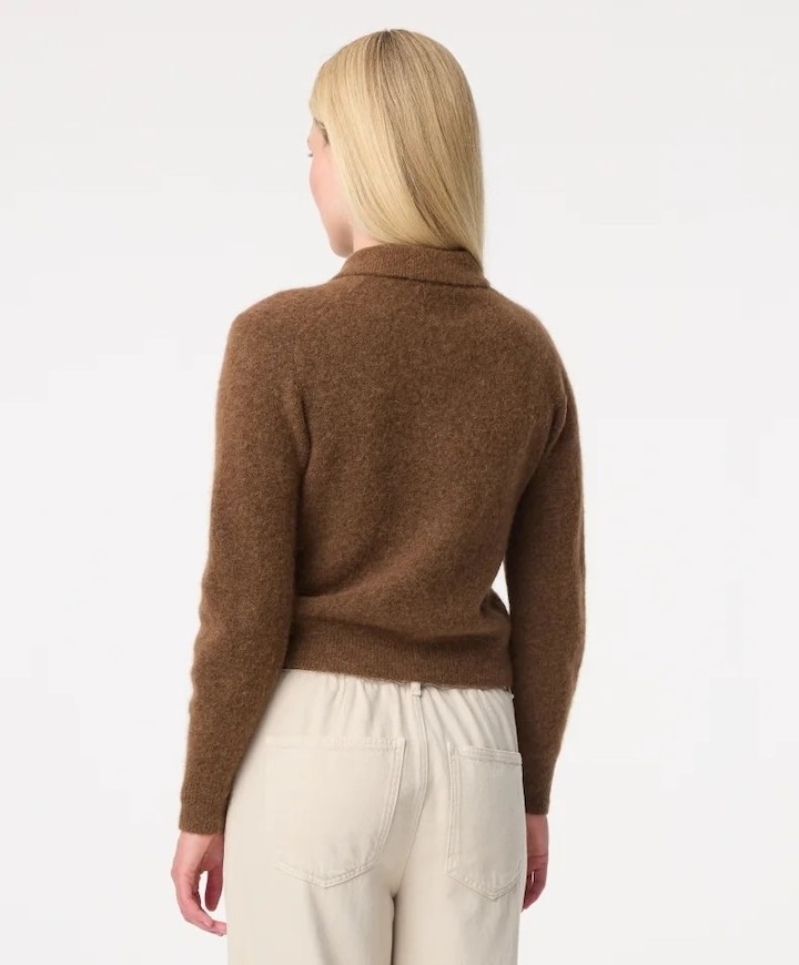 Dames vest bruin