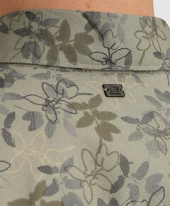 Heren overhemd lange mouw groen