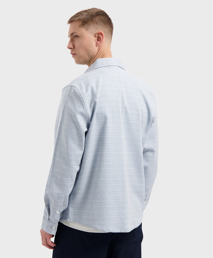 Heren overshirt blauw