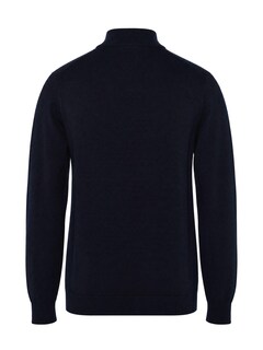 Heren trui met rits blauw