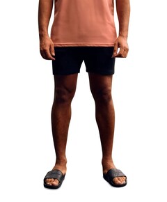 Split shorts heren korte broek zwart