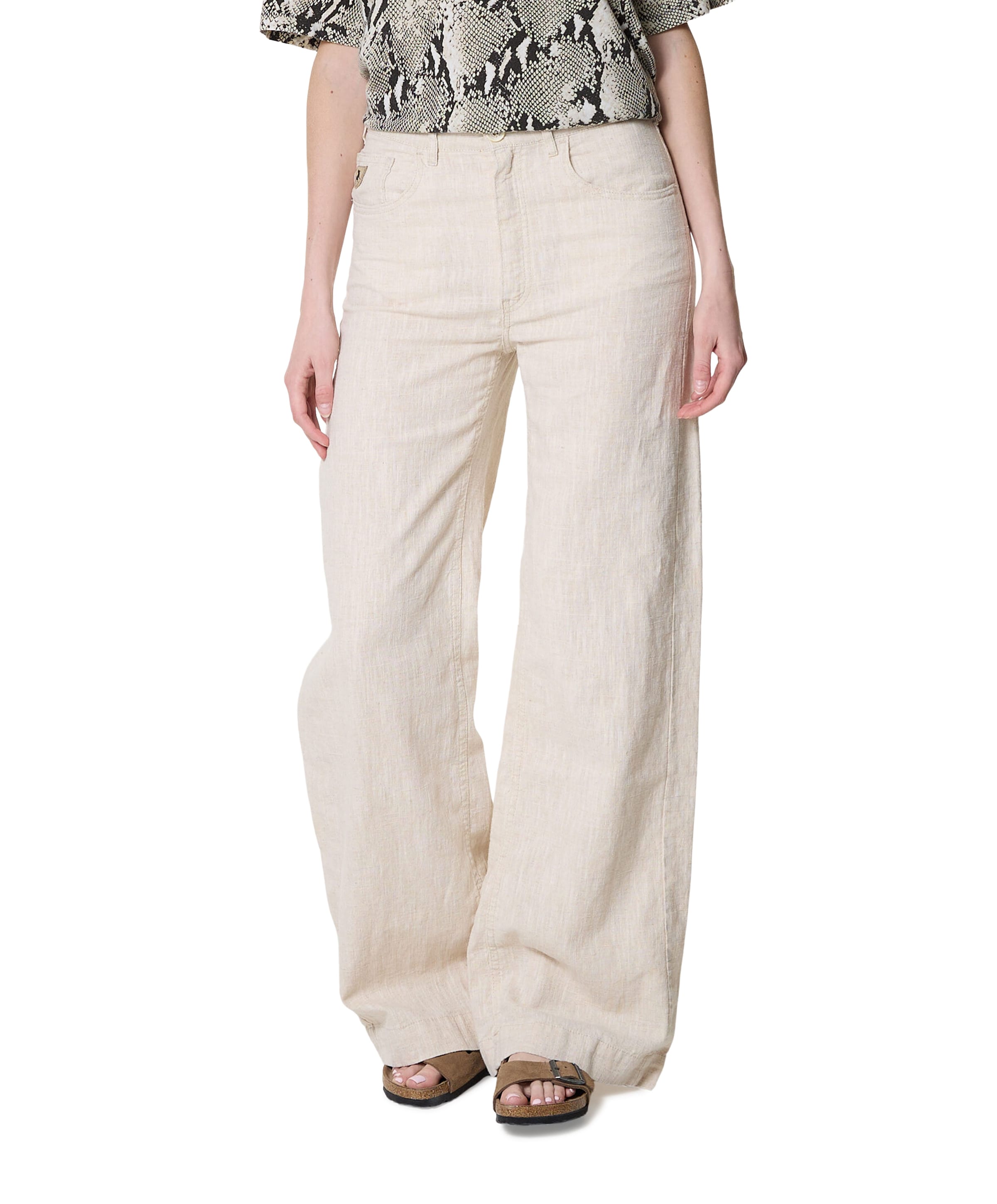 Rosa 7584 Lino Natural dames jeans beige