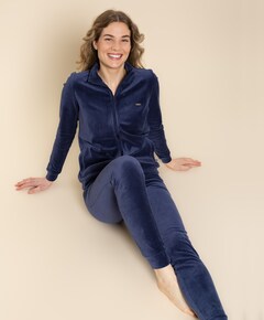 Dames huispak blauw